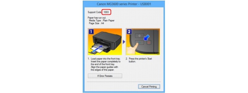 Lista de Códigos de Erros e Soluções nas Impressoras Canon