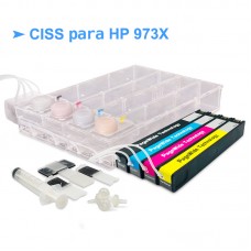 CISS p/ HP Officejet PageWide Pro - Tinteiros 913A e 973X