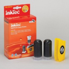 Kit Recarga para tinteiros Canon CLI-221/521/821BK, CBI-321BK. PRETO. 2 x 20ml