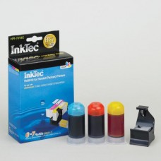 Kit Recarga para tinteiros HP 364 e 364XL, AMARELO, MAGENTA e CIANO - 3 x 20ml