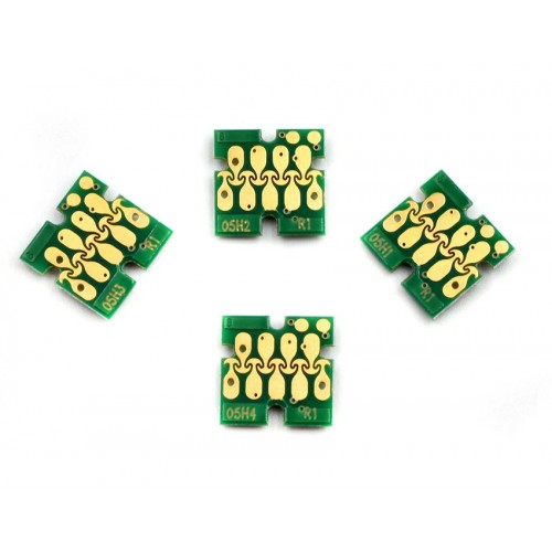 Conjunto de 4 chips permanentes p/ tinteiros recarregáveis EPSON série #405