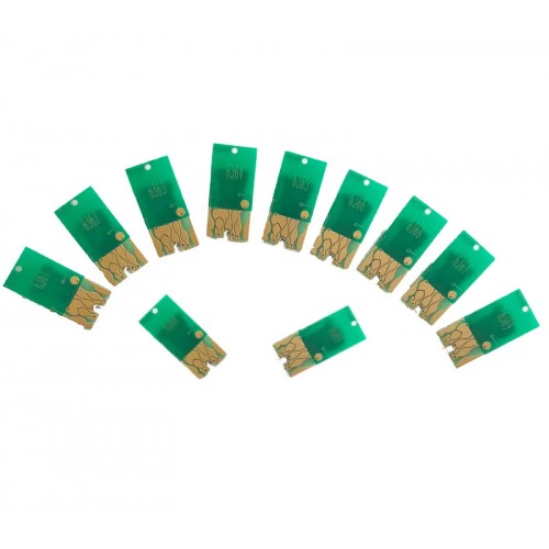 Chips permanentes p/ tinteiros recarregáveis EPSON Stylus Pro 7900, 9900, 7910 e 9910 com T6361-T6369, T636A e T636B