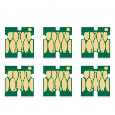 Conjunto de 6 chips descartáveis p/ tinteiros recarregáveis EPSON SureColor T7251-5 + 2x T725A (WH)