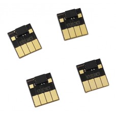 Conjunto de 4 chips PERMANENTES p/ HP Officejet PageWide pro - tinteiros 973X