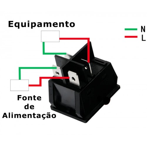 Interruptor Basculante Bipolar Luminoso 250V/16A