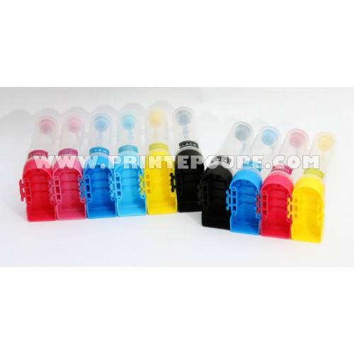 Reservatório transparente com base colorida, escalável de 4 a 12 cores - 80 ml/cor