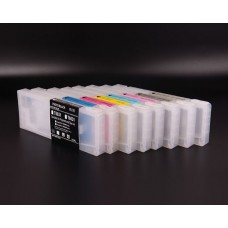 Tinteiros recarregáveis p/ EPSON Stylus Pro 7800, 7880, 9800 e 9880, tinteiros T6031-9 (8 tinteiros)