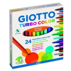 Canetas de feltro Giotto Turbo Color - 24 unidades...
