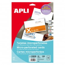 Papel para 100 Cartões de Visita - A4 200g/m2 - APLI