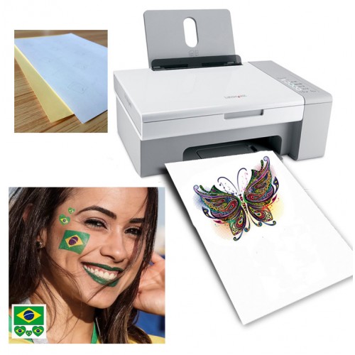 Papel para tatuagem temporária (removível) - para impressora a jato de tinta