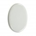Azulejo Branco em cerâmica ovalado 12,5 x 9 cm para sublimação