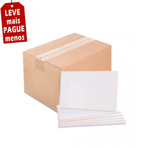 Pack 12 Azulejos 20 x 30 cm - Premium Branco Brilhante para sublimação