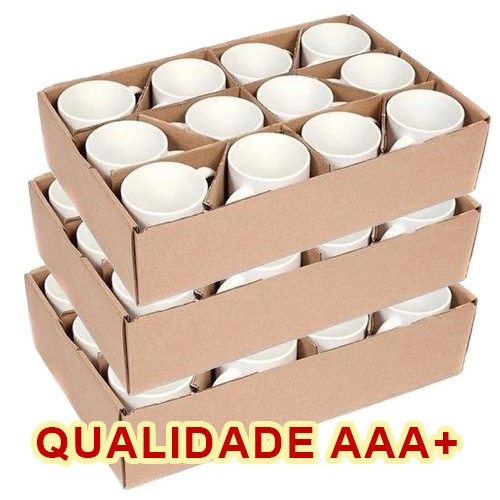 Caixa de 36 Canecas sublimação branca qualidade Suprema AAA+