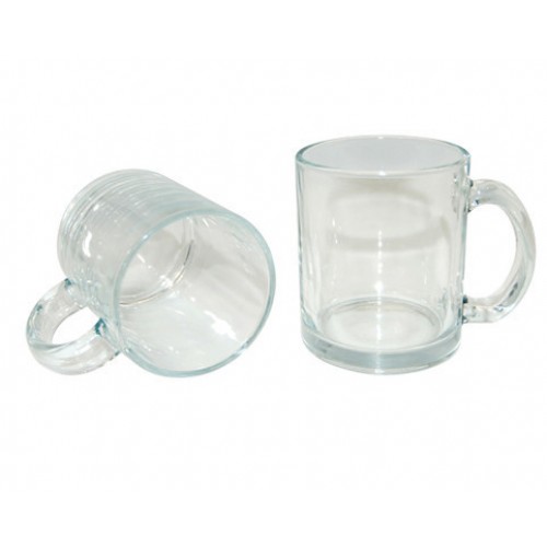 Caneca em Cristal transparente  11oz para sublimação