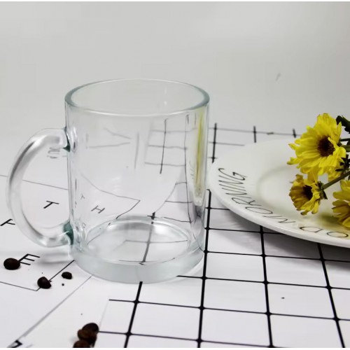 Caneca em Cristal transparente  11oz para sublimação