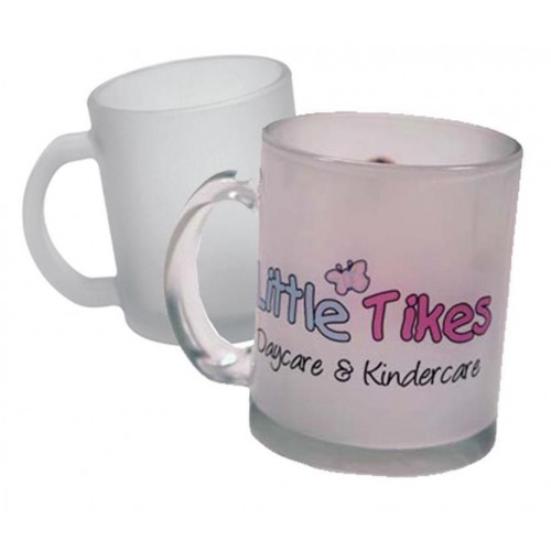 Caneca em Cristal Fosco 11oz - Efeito Gelo - Para sublimação