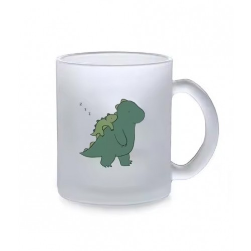 Caneca em Cristal Fosco 11oz - Efeito Gelo - Para sublimação