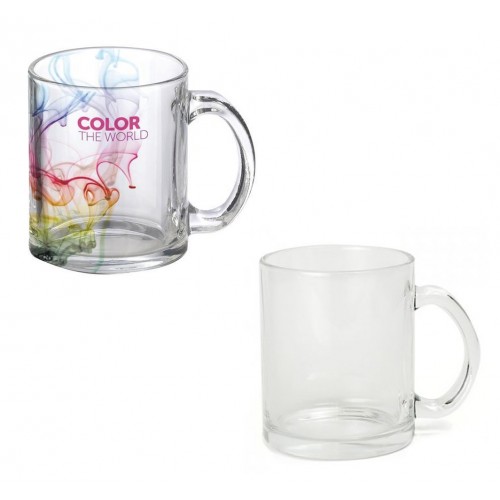 Caneca em Cristal transparente  11oz para sublimação