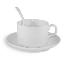 Chávena de Café 170 ml para Sublimação com Base e Colher