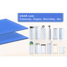 Par de Mantas de silicone para Prensas de Canecas, Copos e Garrafas