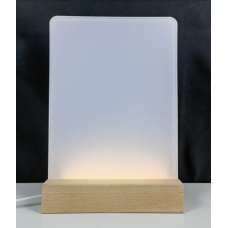 Acrílico Retro-iluminado para sublimação com base em Madeira