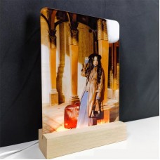 Acrílico Retro-iluminado para sublimação com base em Madeira