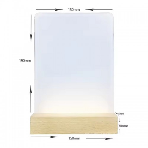 Acrílico Retro-iluminado para sublimação com base em Madeira