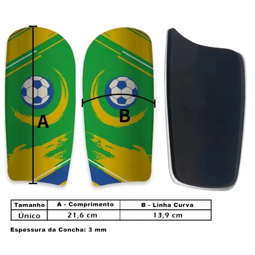 Par de Caneleiras Adulto para Personalizar por Sublimação