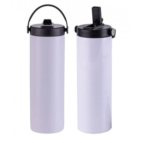 Copo em Aço Inox com Dupla Tampa p/ Sublimação - 20 Oz