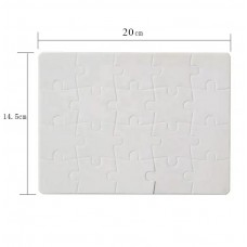 Puzzle branco para sublimação 20 x 14,5 cm - 20 pcs