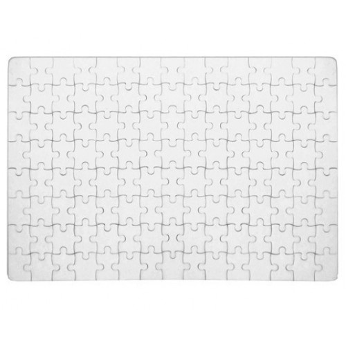 Puzzle 18,3 x 27,7 cm magnético branco para sublimação - 126 pcs