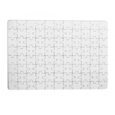Puzzle branco para sublimação 20 x 14,5 cm c/ Moldura - 80 pcs