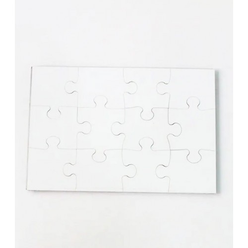 Puzzle Infantil em MDF 20 x 25 cm para sublimação - 12 pcs