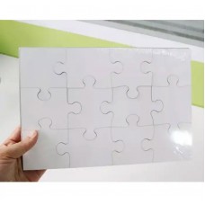 Puzzle Infantil em MDF 20 x 25 cm para sublimação - 12 pcs