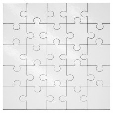 Puzzle em MDF quadrado 17 x 17 cm para sublimação - 25 pcs