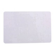 Puzzle Infantil em Plástico branco 190 x 130 mm para sublimação - 24 pcs