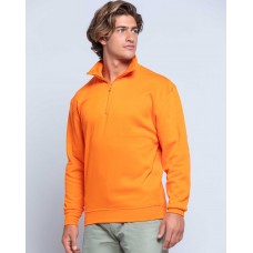 Sweatshirt Homem Half Zip - 290gr, 35% Algodão + 65% Poliéster