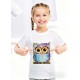 T-shirt Criança c/ Grande Opacidade em Poliéster Branco e Toque Algodão para Sublimação, 180 gr. Unisexo