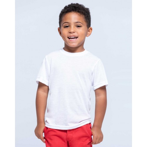 T-Shirt Criança para Sublimação - Toque Algodão - 100% Poliéster