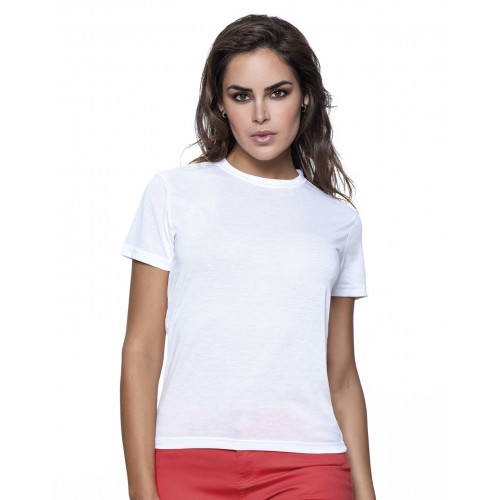 T-Shirt Senhora para Sublimação - Toque Algodão - 100% Poliéster