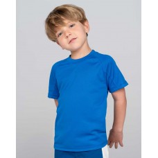 T-Shirt Desportiva Criança para Personalizar - 100% Poliéster