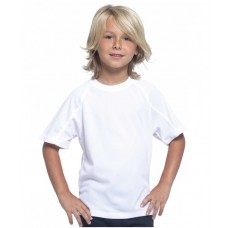 T-Shirt Desportiva Criança para Personalizar - 100% Poliéster