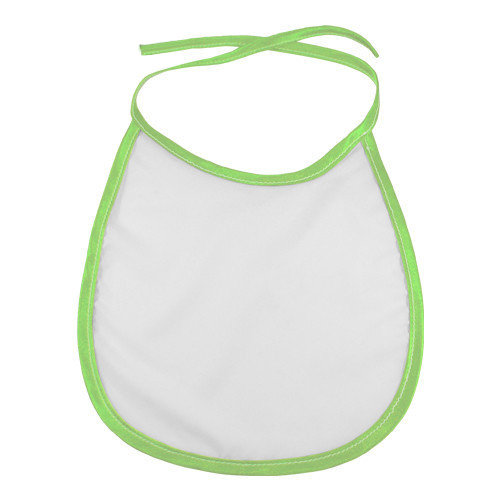 Babete Infantil c/ Bordo Verde Claro para sublimação Babete Infantil c/ Bordo Verde Claro para sublimação