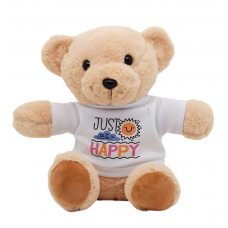 Ursinho de Peluche com camisola para personalizar por sublimação - Altura 26 cm
