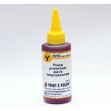 Tinta Premium p/ HP, tinteiros 301, 301XL, 302, 302XL, 304, 304XL, 62 e 62XL. Amarelo