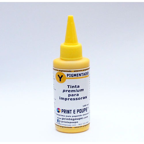 Tinta Premium p/ HP, tinteiros 711, 913A, 971, 971XL, 973X. AMARELO pigmentado