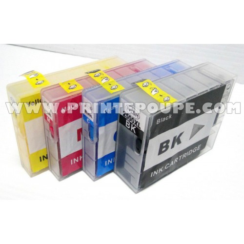 Tinteiros recarregáveis p/ CANON com 4 tinteiros PGI-2500 XL