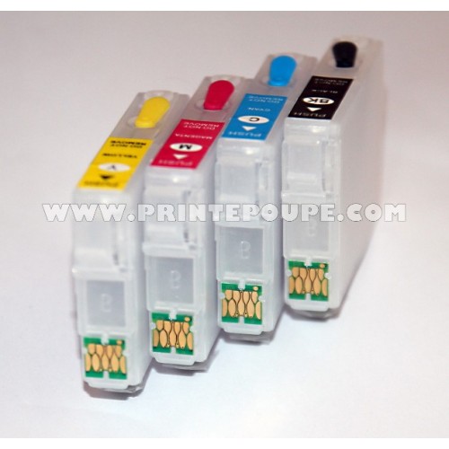 Tinteiros recarregáveis p/ Epson T1631-4, T1621-4 (NOVA versão, especial para WF-2750 e WF-2760)