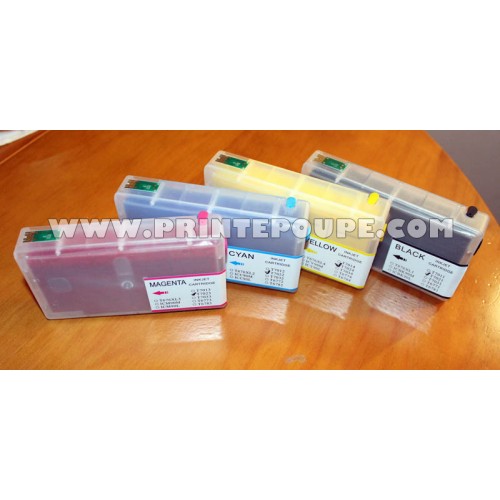 Tinteiros recarregáveis p/ Epson T7901-4, T7911-4 e T7891-4 - nr 79 (Torre de Pisa)