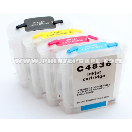 Tinteiros recarregáveis p/ HP 88 ou HP 940 (4 tinteiros)
